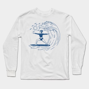 Yoga Surf Girl Long Sleeve T-Shirt